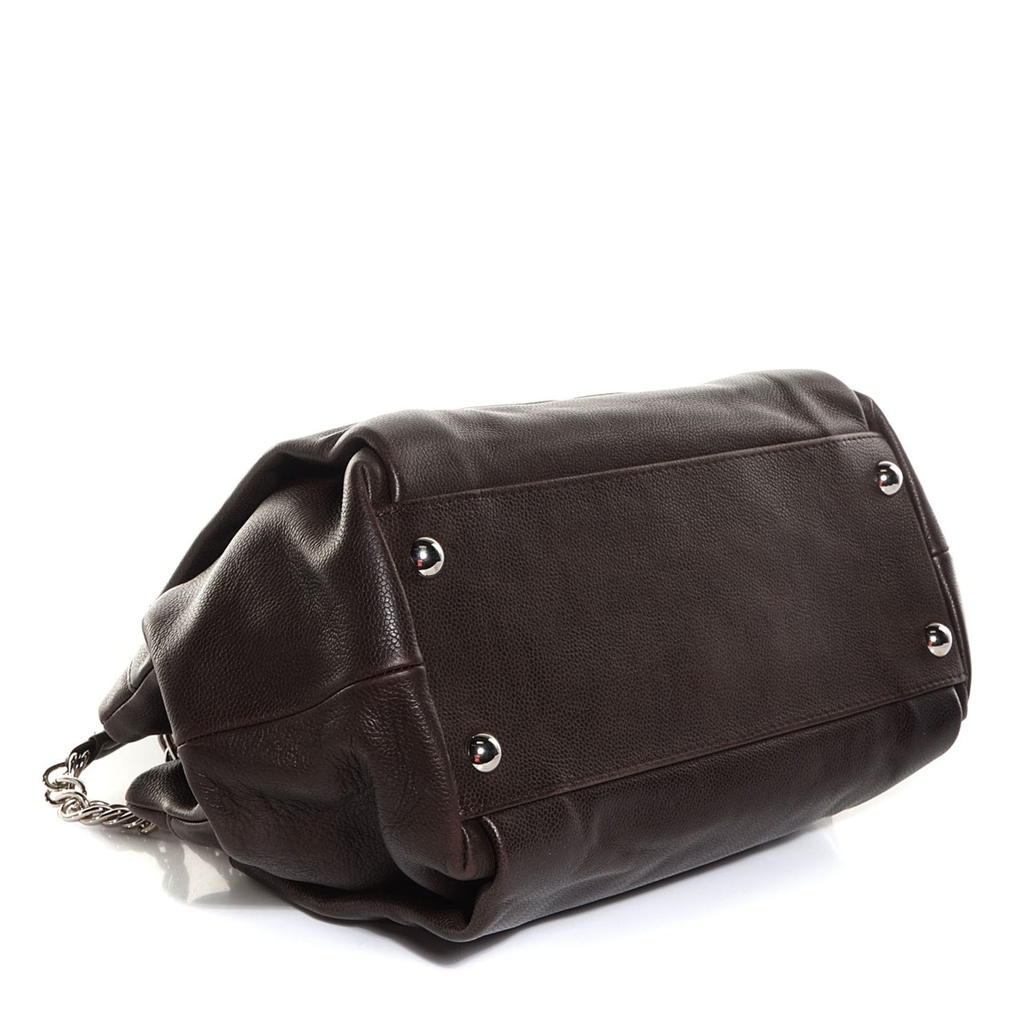 Caviar CC Tuck Medium Tote Brown