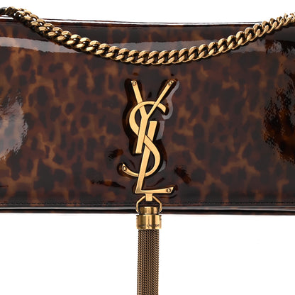 Saint Laurent Patent Monogram Tassel Kate 99 Tortoise 8 of 11
