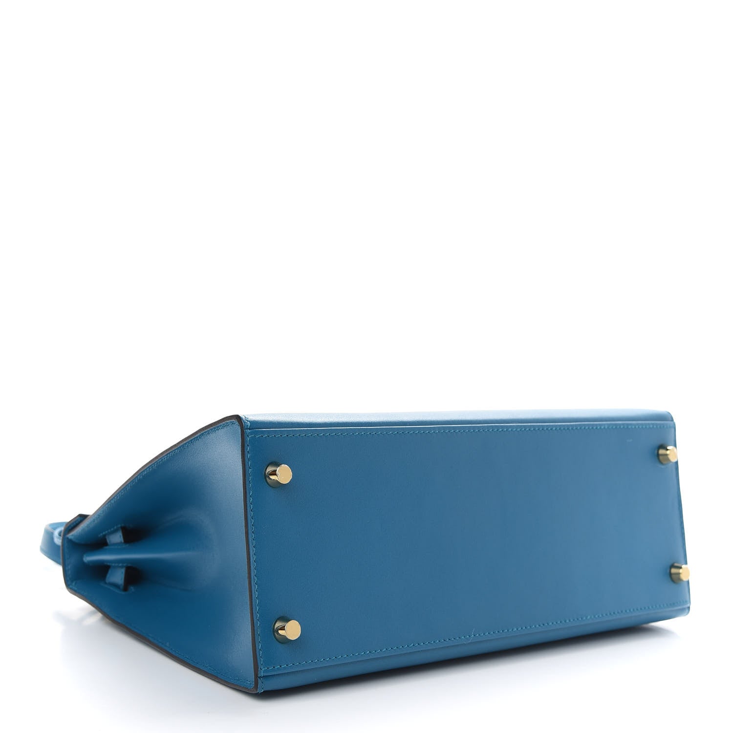 Hermes Tadelakt Kelly Sellier 28 Bleu Izmir 4 of 11
