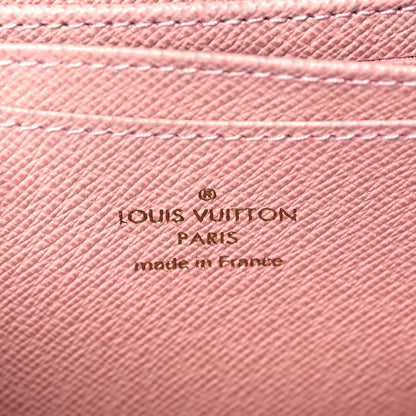 Louis Vuitton Damier Ebene Zippy Coin Purse Rose Ballerine 6 of 9