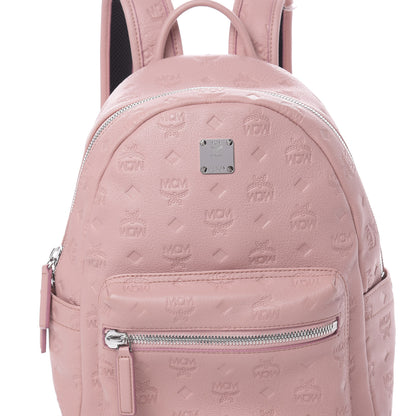 MCM Calfskin Ottomar Monogram Small Backpack Pink 7 of 10