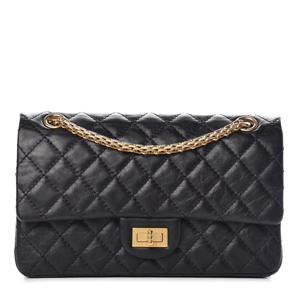Chanel Aged Calfskin Quilted 2.55 Reissue 225 Flap Black 1 of 11