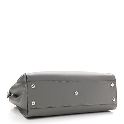 Fendi Calfskin Nappa Medium Peekaboo Iconic Satchel Moon Cuoio Ghiaia 4 of 9