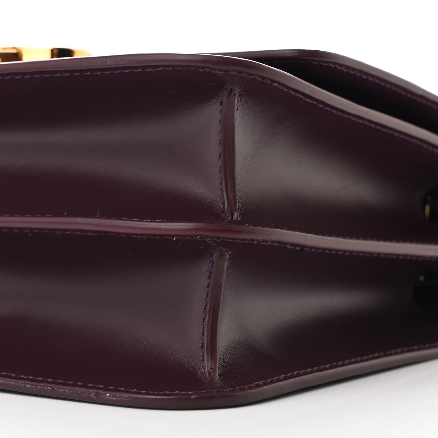 Calfskin Small TB Bag Deep Maroon