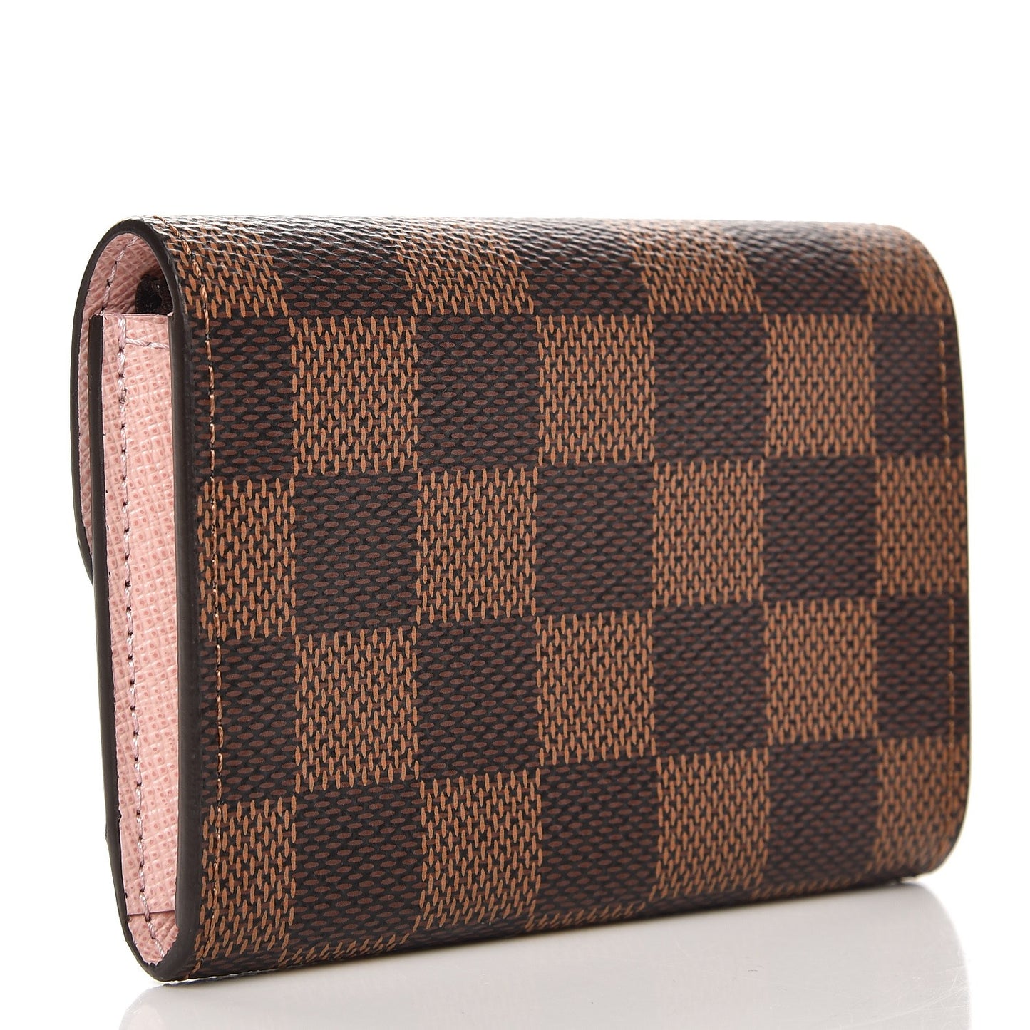 Damier Ebene Rosalie Coin Purse Rose Ballerine