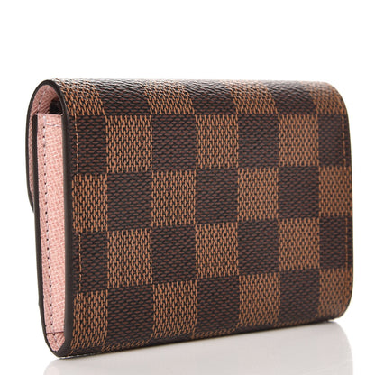 Louis Vuitton Damier Ebene Rosalie Coin Purse Rose Ballerine 3 of 8