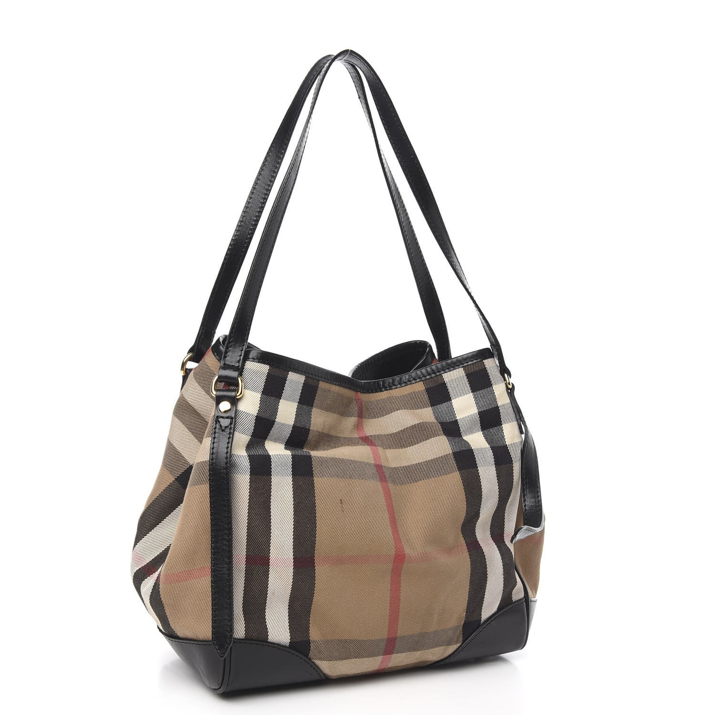 House Check Small Canterbury Tote Black