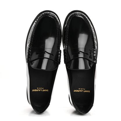 Saint Laurent Calfskin Penny Loafers 35 Black 2 of 9