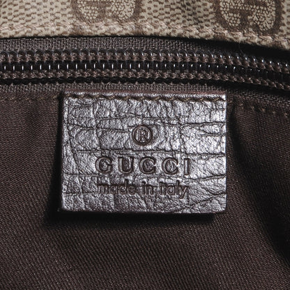 Gucci GG Plus Monogram Web Large Flap Messenger Bag Beige Dark Brown 6 of 7