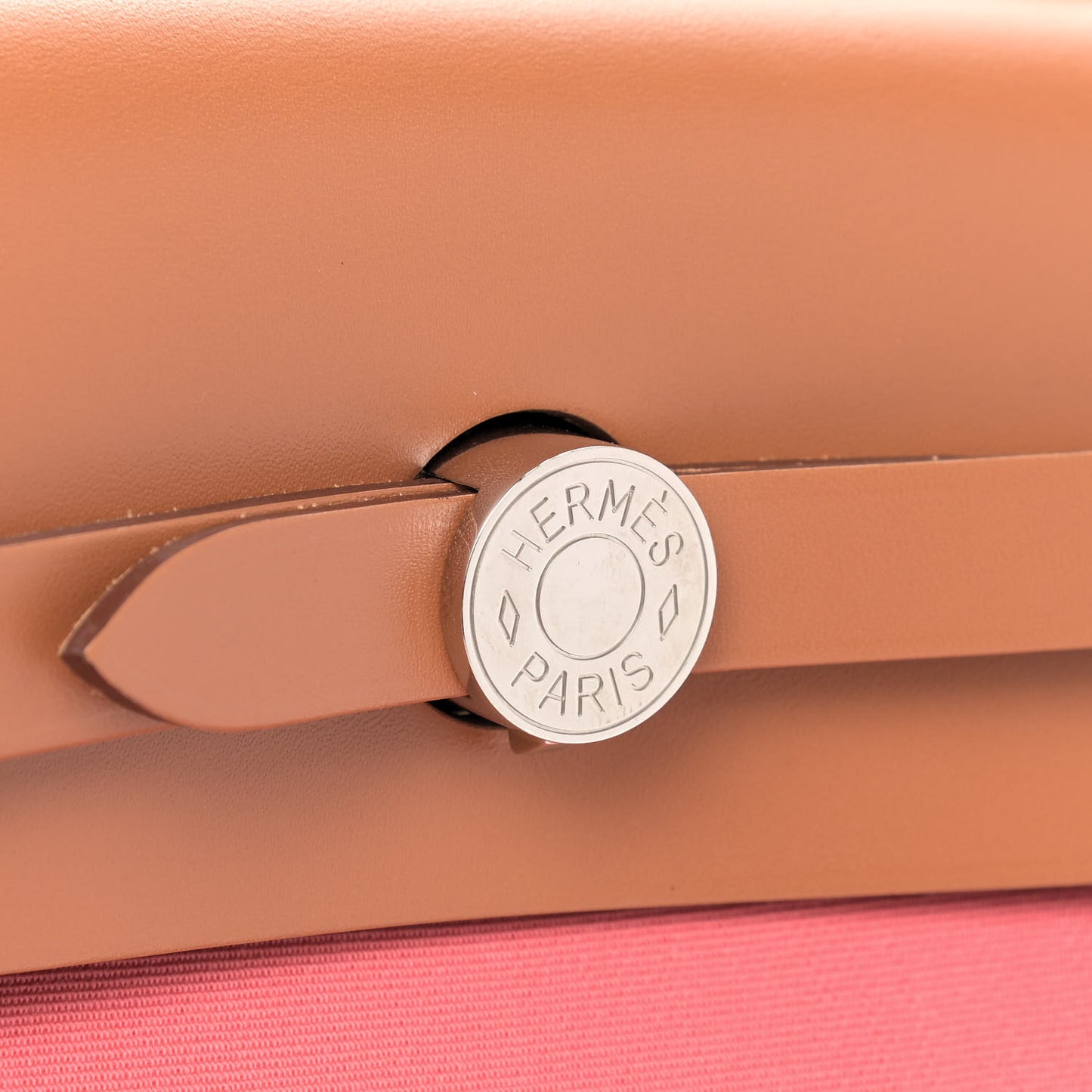 Vache Hunter Toile Herbag Zip 31 PM Rose Azalee Natural