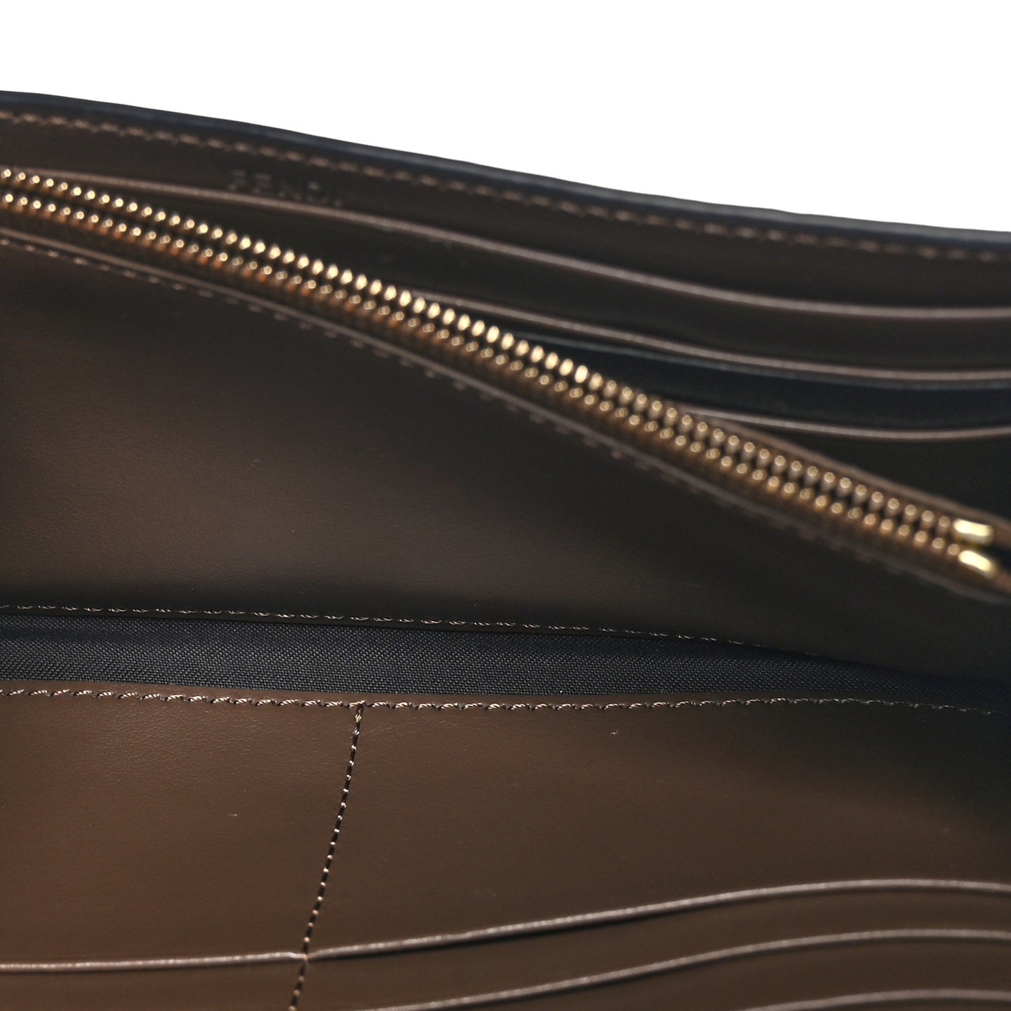Vitello Soft F is Bi-Color FF 1974 Embossed Continental Envelope Wallet On Chain Maya Black