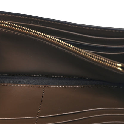 Fendi Vitello Soft F is Bi-Color FF 1974 Embossed Continental Envelope Wallet On Chain Maya Black 5 of 12