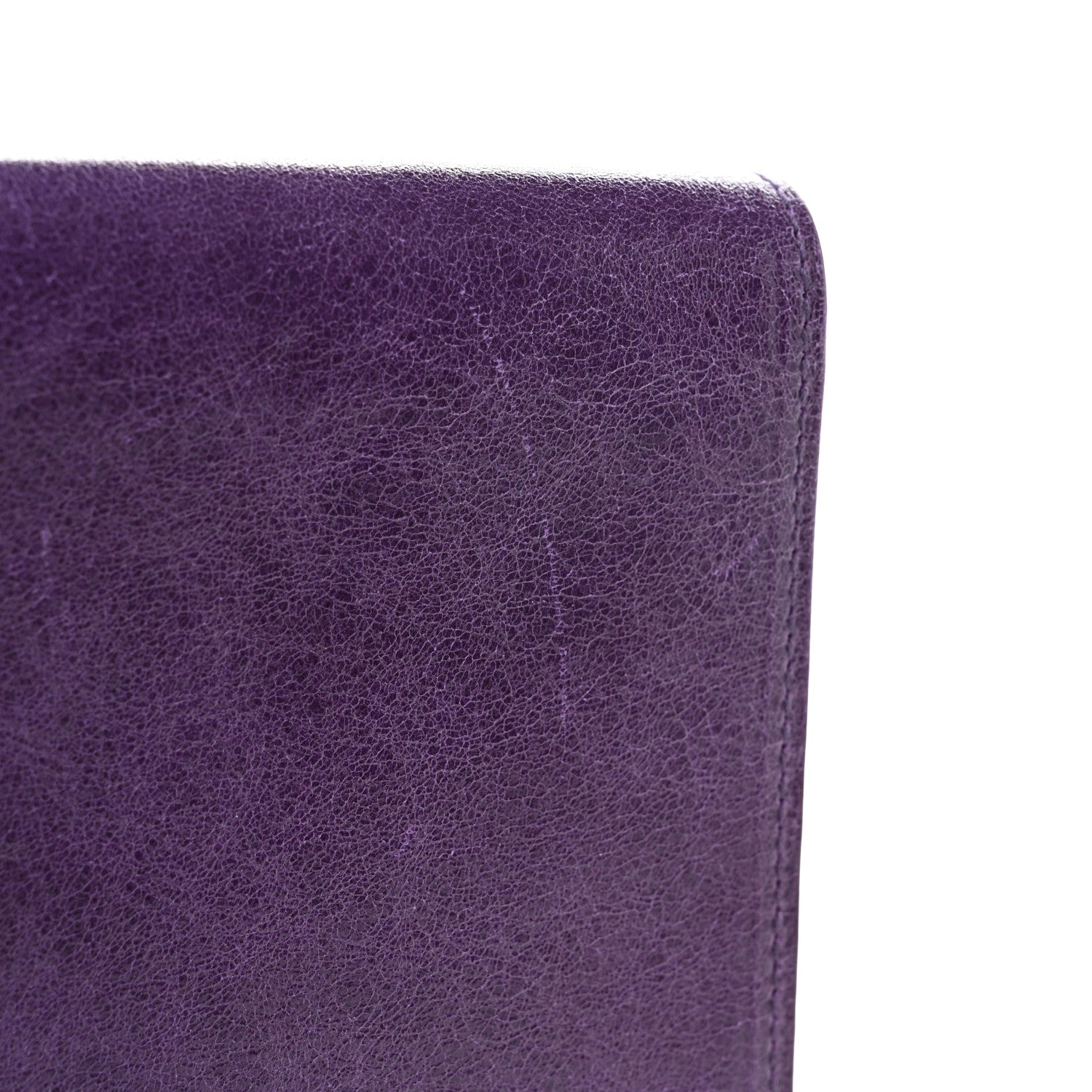 Saint Laurent Textured Patent Monogram Large Belle De Jour Clutch Purple 8 of 8