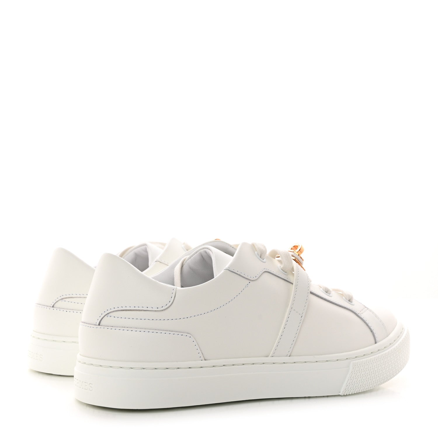 Hermes Calfskin Day Sneakers 37 White 4 of 9