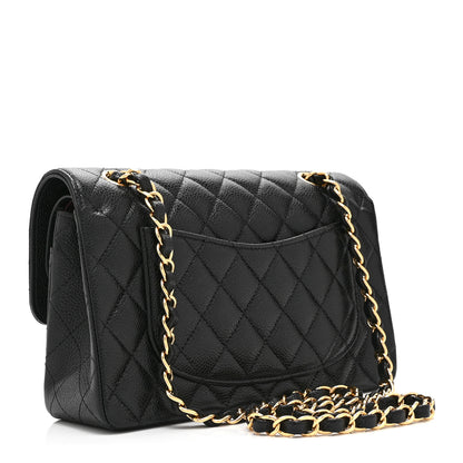 Chanel Caviar Quilted Small Double Flap Black 3 of 10