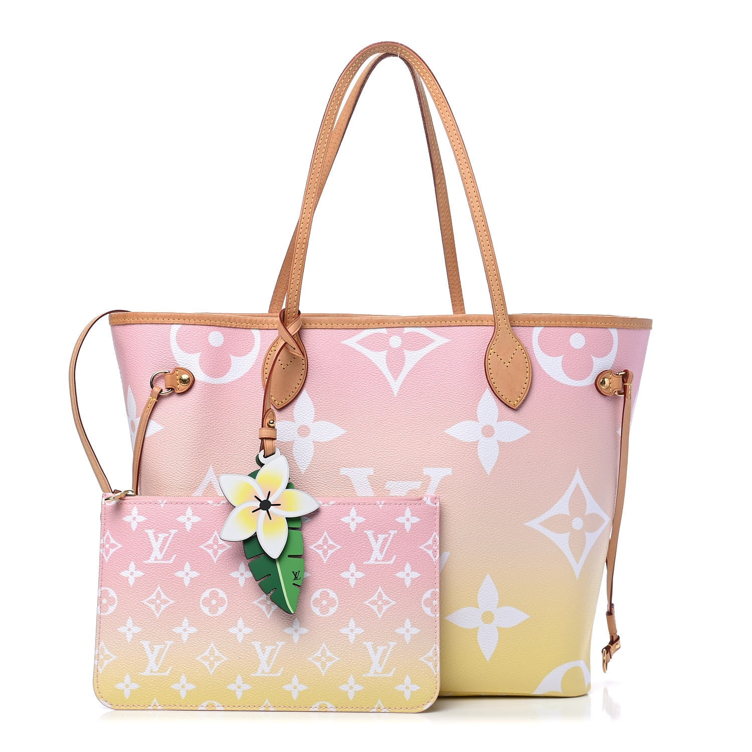 Louis Vuitton Monogram Giant By The Pool Neverfull MM Light Pink 1 of 8