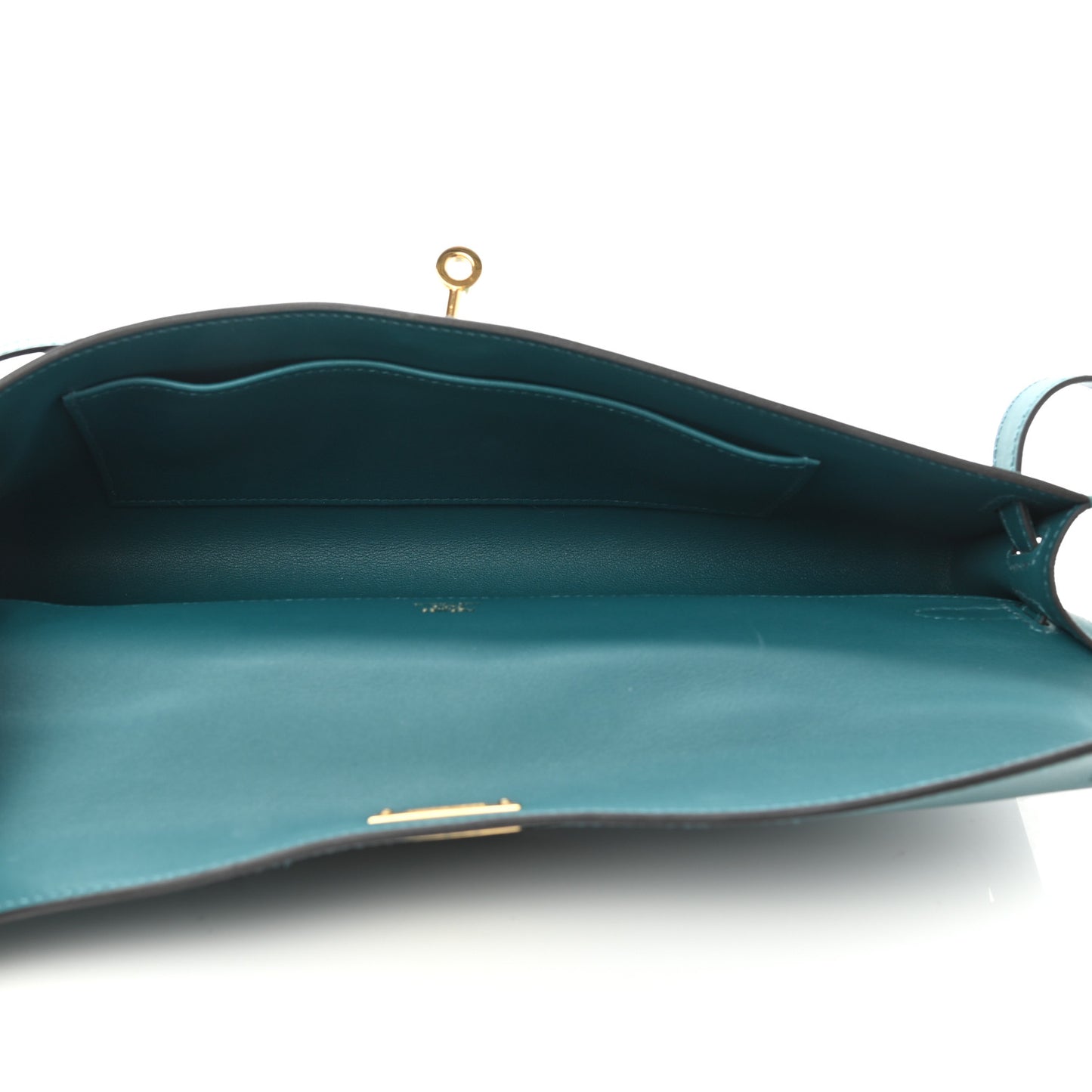 Swift Kelly Cut Clutch Pochette Vert Bosphore