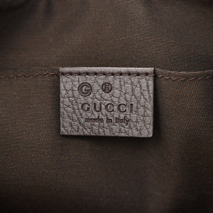 Gucci Monogram Dollar Calfskin Belt Bag Beige Ebony Testa di Moro Marrone Scuro 6 of 10
