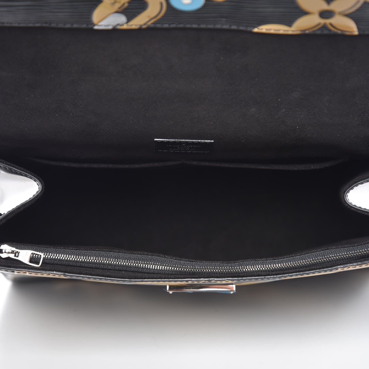 Louis Vuitton Epi Chain Flower Cluny MM Black 6 of 9