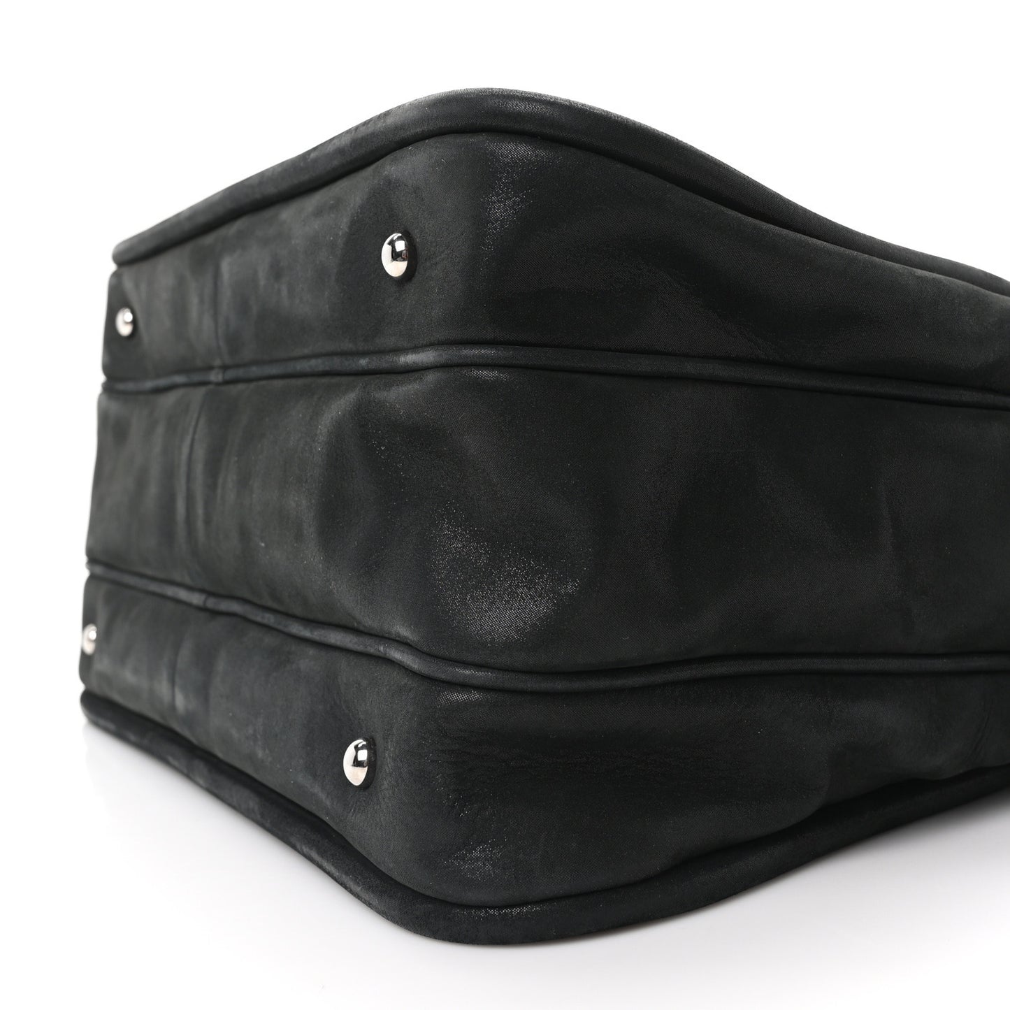 Iridescent Calfskin Quilted Relax CC Camera Case Black