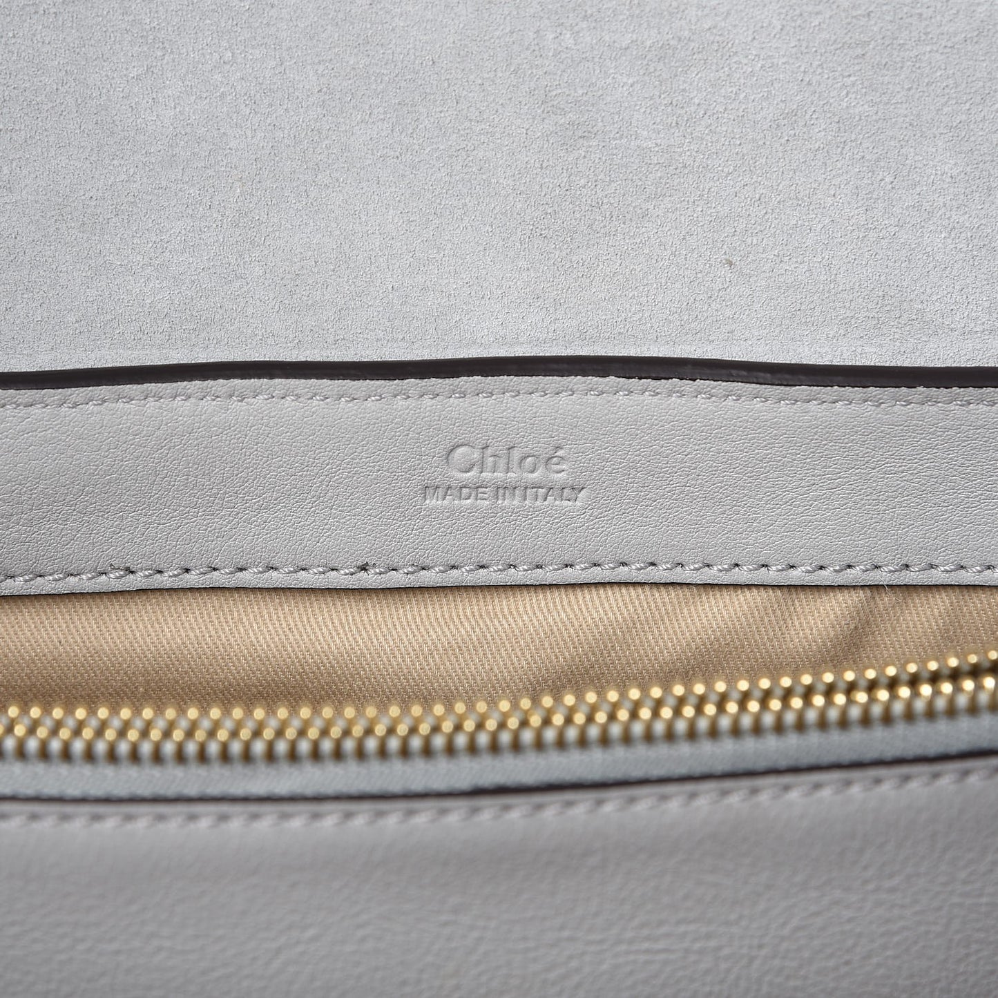 Calfskin Medium Faye Day Shoulder Bag Airy Grey