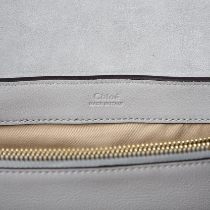 Chloe Calfskin Medium Faye Day Shoulder Bag Airy Grey 6 of 7