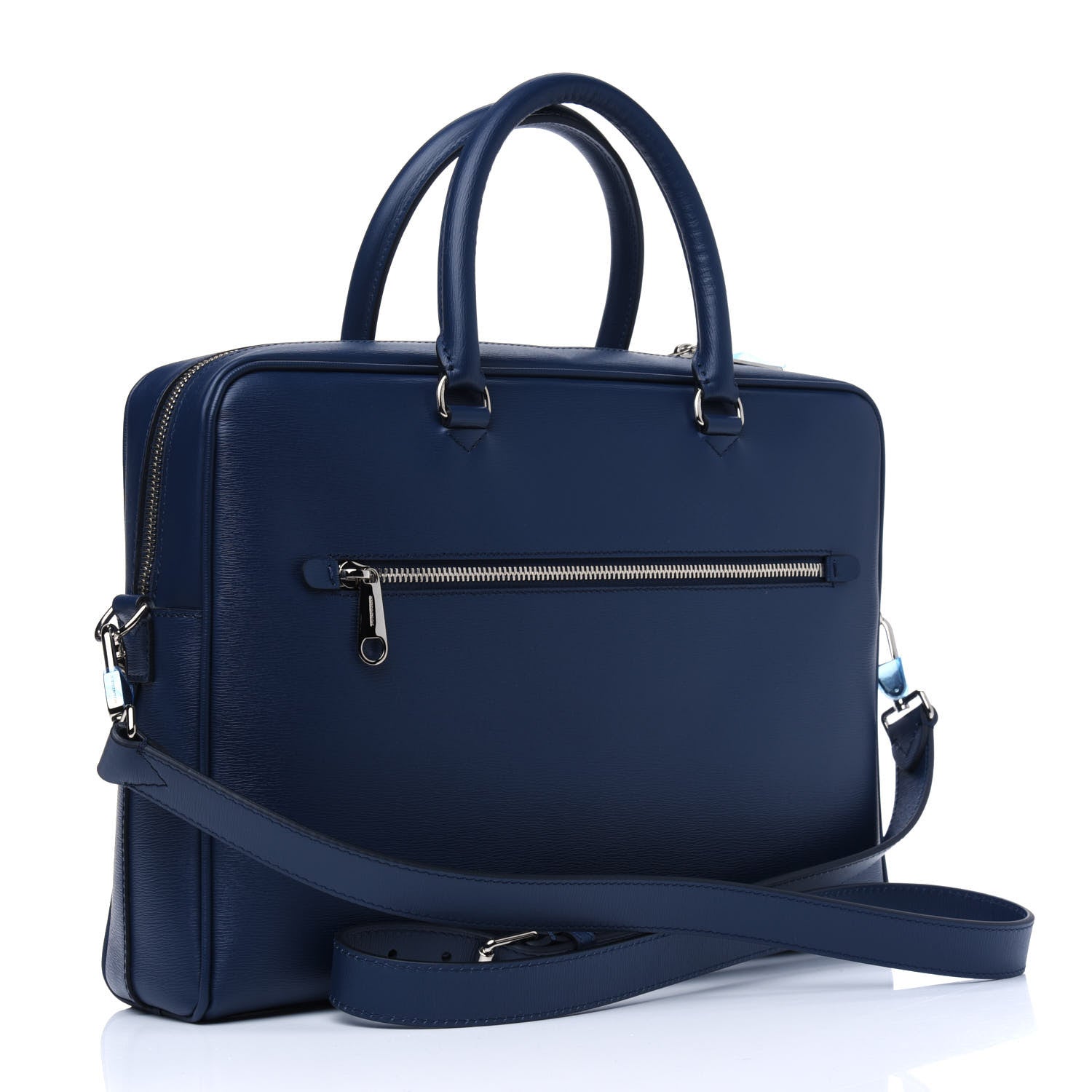 Burberry London Calfskin Ainsworth Briefcase Navy 2 of 3