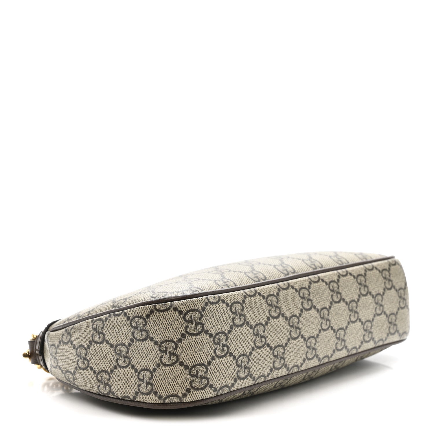Gucci GG Supreme Monogram Textured Dollar Calfskin Web Small Ophidia GG Handbag Beige Ebony New Acero 4 of 10