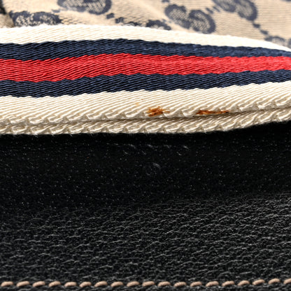 Gucci GG Monogram Web Double Pocket Belt Bag Navy 11 of 11