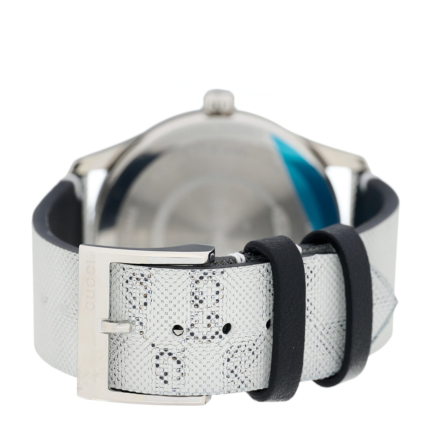 Stainless Steel Calfskin 38mm G-Timeless GG Hologram Quartz Watch