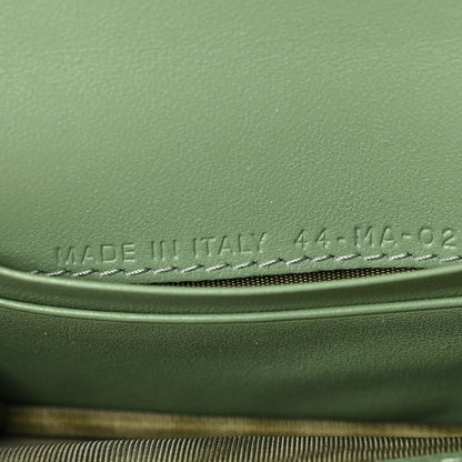 Christian Dior Goatskin Saddle Card Holder Light Green 7 of 7