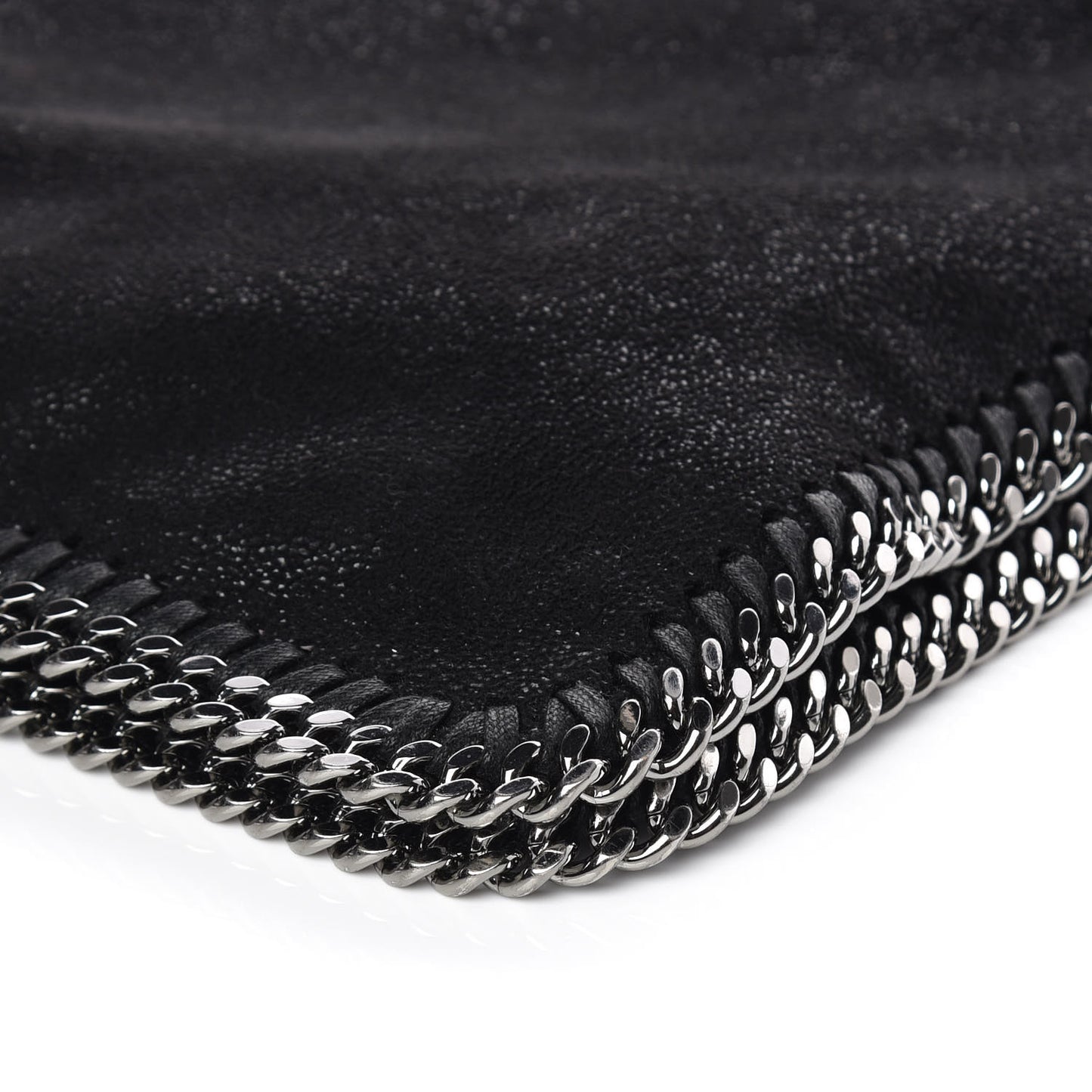 Shaggy Deer Medium Falabella Crossbody Bag Black