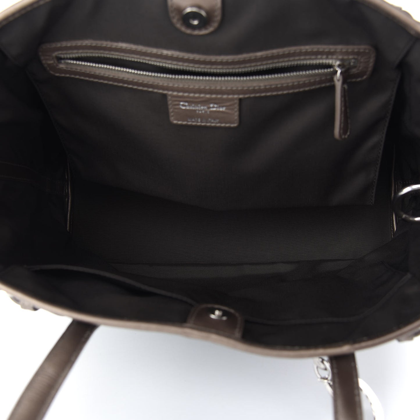 Coated Canvas Cannage Medium Panarea Tote Grey
