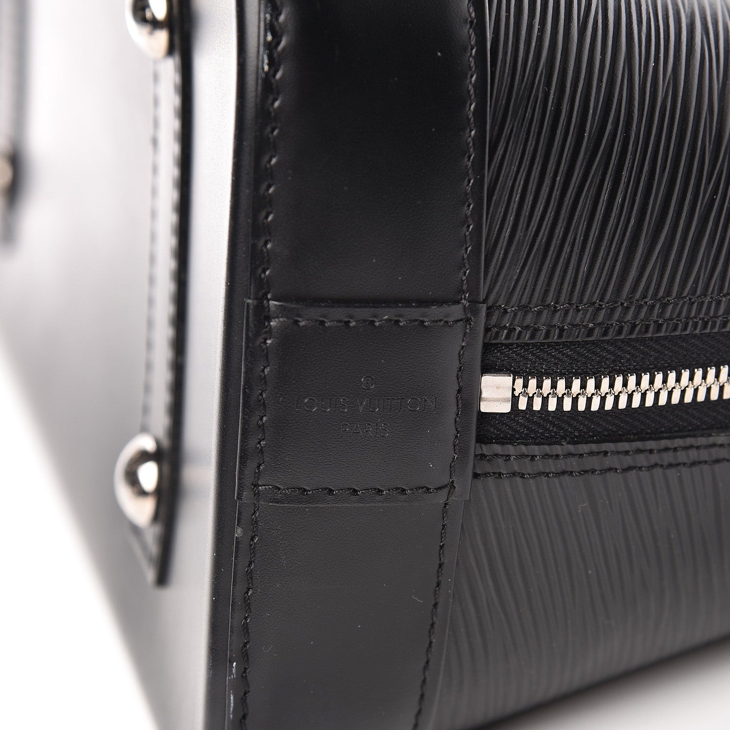 Louis Vuitton Epi Alma MM Black 8 of 10