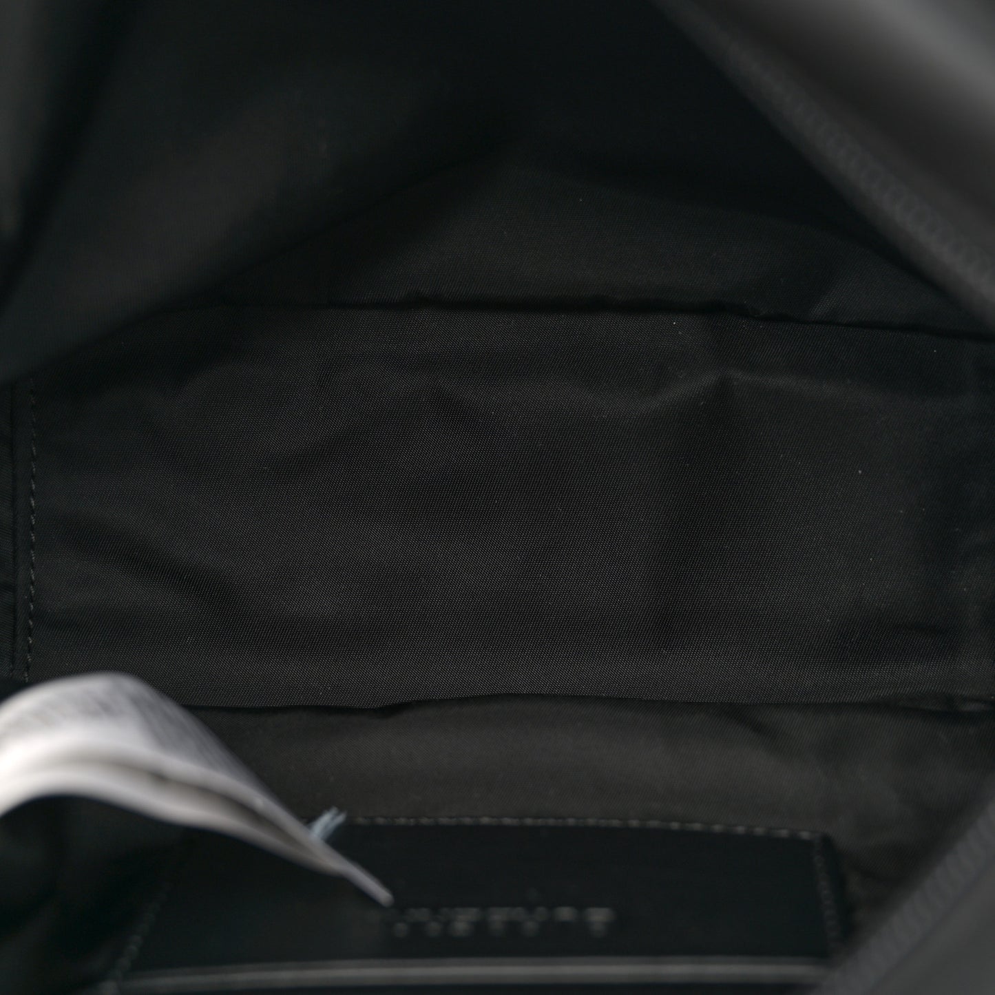 Nylon Logo Detail Crossbody Bag Black