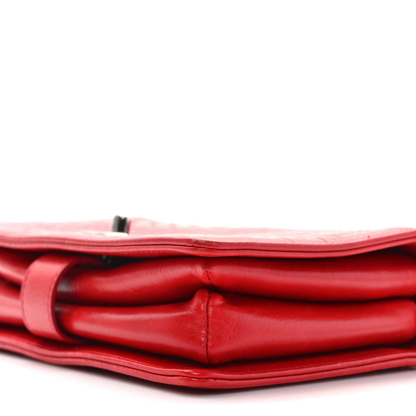 Calfskin Quilted Small Korean Garden Flap Red