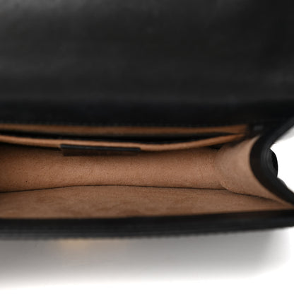 Gucci Calfskin Mini Sylvie Chain Shoulder Bag Black 5 of 7