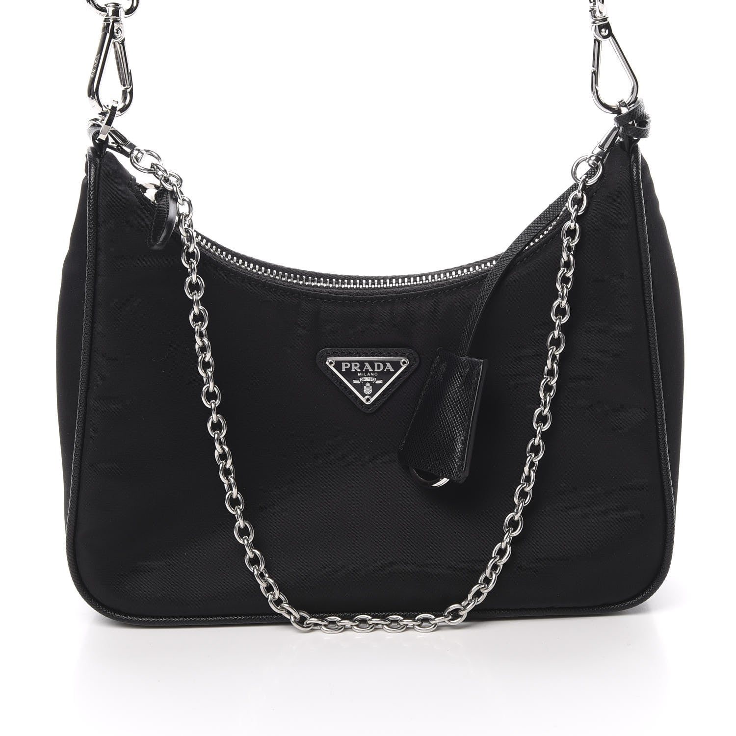 Prada Nylon Re-Edition 2005 Shoulder Bag Black 8 of 11