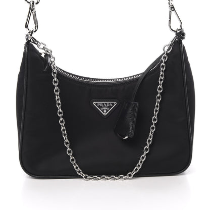 Prada Nylon Re-Edition 2005 Shoulder Bag Black 8 of 11