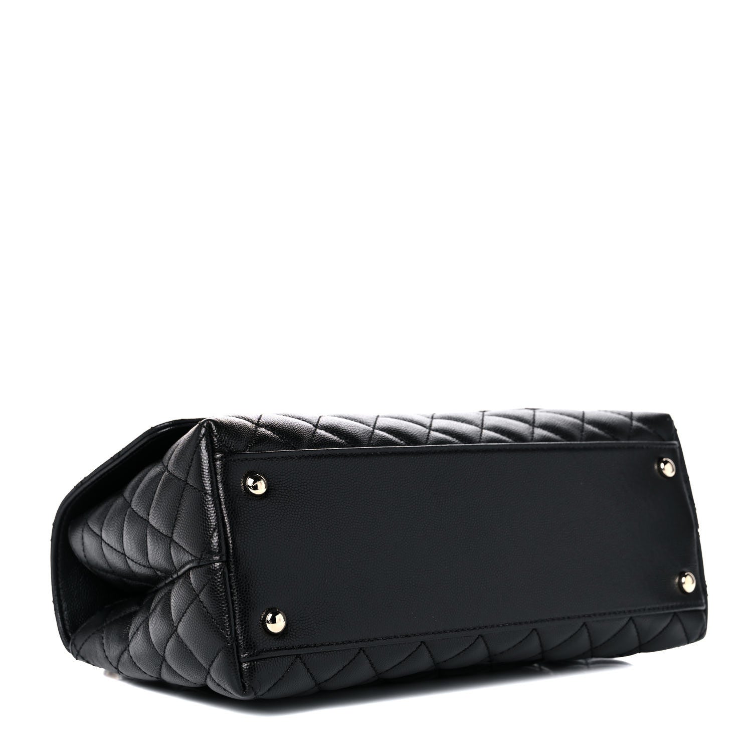 Chanel Caviar Quilted Small Coco Handle Flap Black 3 of 9