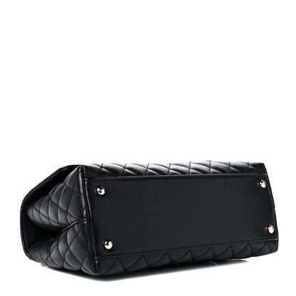 Chanel Caviar Quilted Small Coco Handle Flap Black 3 of 9