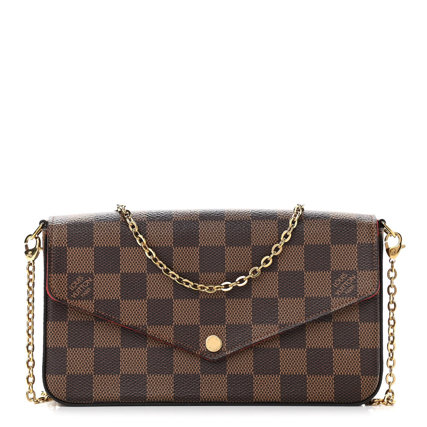 Damier Ebene Pochette Felicie Chain Wallet