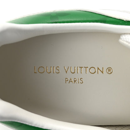 Louis Vuitton Calfskin Monogram Run Away Sneakers 36.5 White Green 8 of 9
