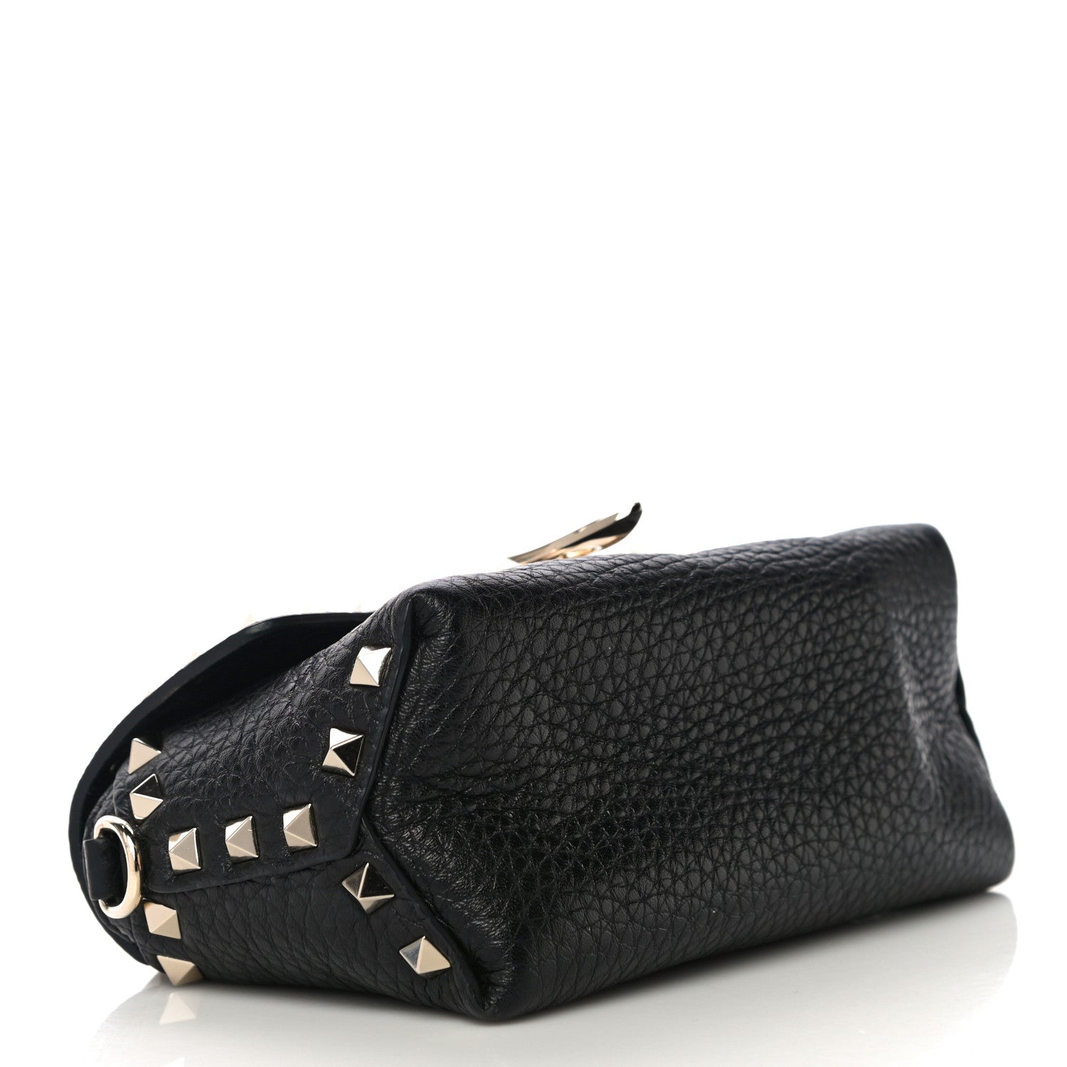 Valentino Garavani Pebbled Calfskin Mini Rockstud Crossbody Bag Black 4 of 11