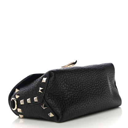 Valentino Garavani Pebbled Calfskin Mini Rockstud Crossbody Bag Black 4 of 11