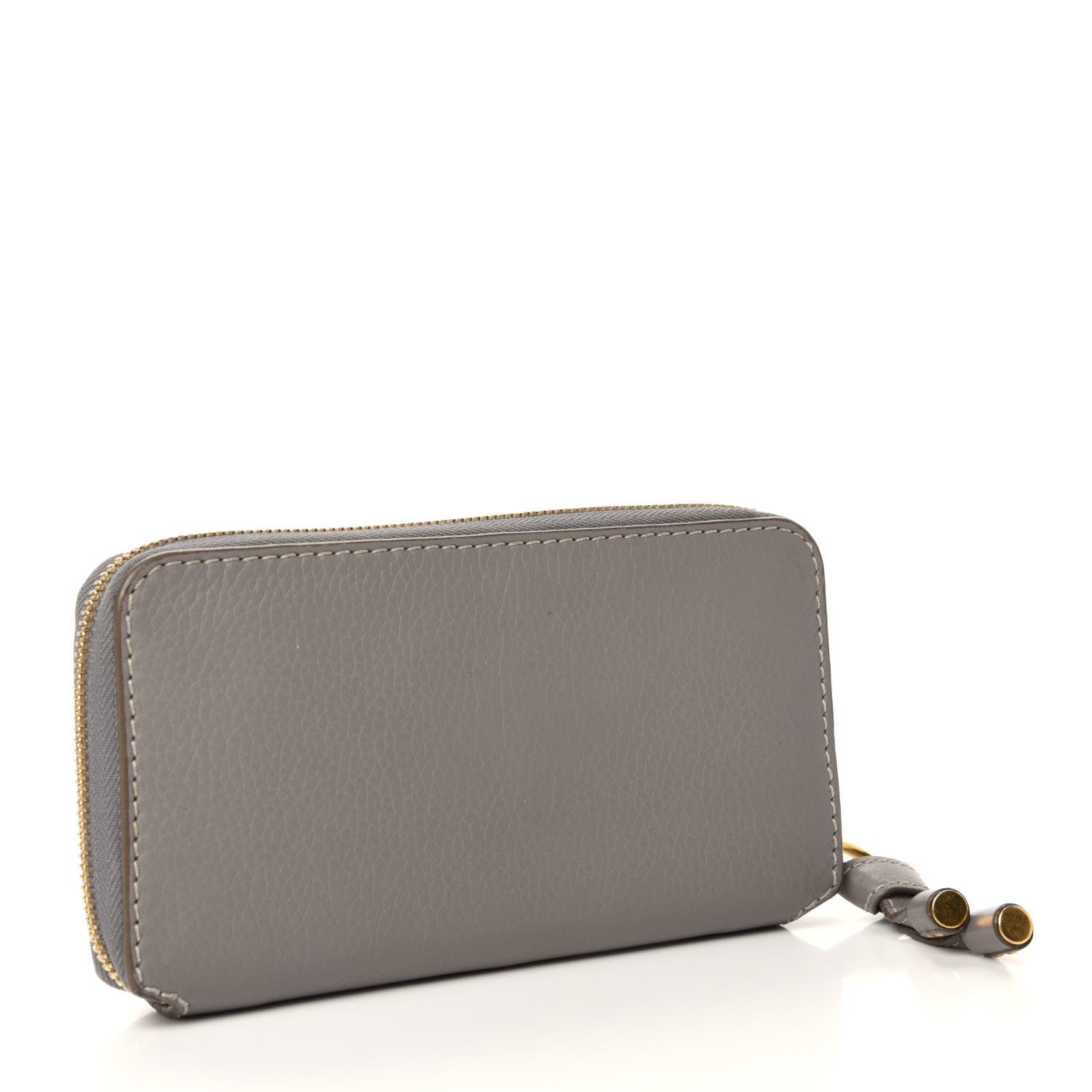 Chloe Calfskin Marcie Long Zip Around Wallet Cashmere Grey 3 of 9