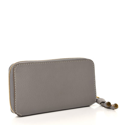 Chloe Calfskin Marcie Long Zip Around Wallet Cashmere Grey 3 of 9