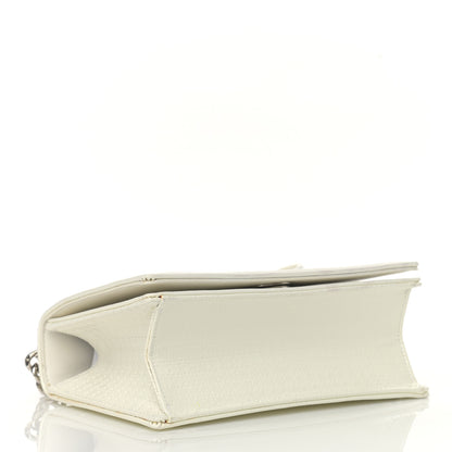 Christian Dior Patent Micro-Cannage Small Diorama Flap Bag White 4 of 16