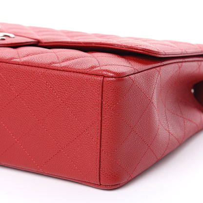Chanel Caviar Quilted Maxi Single Flap Red 9 of 10