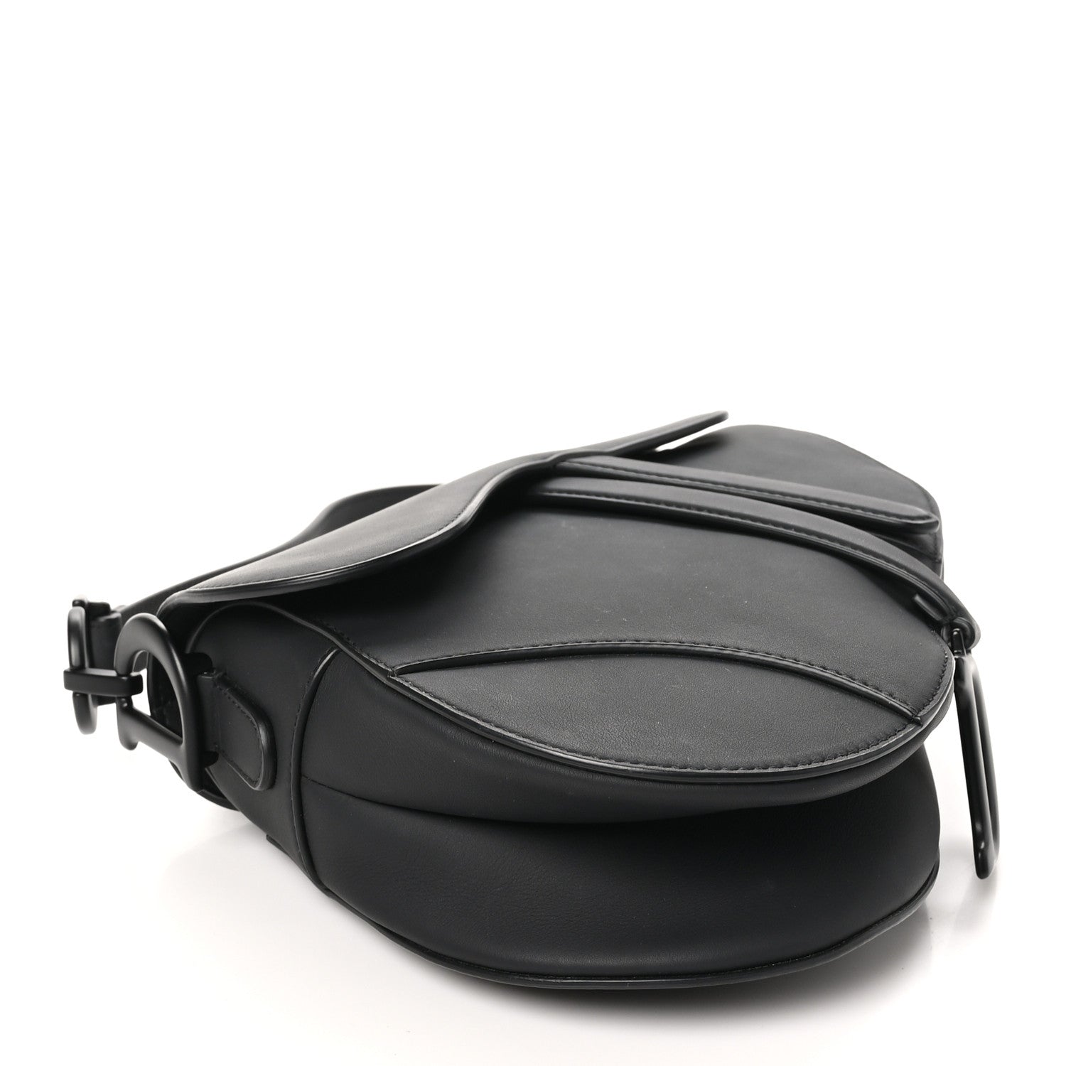 Christian Dior Ultra Matte Calfskin Saddle Bag Black 4 of 10